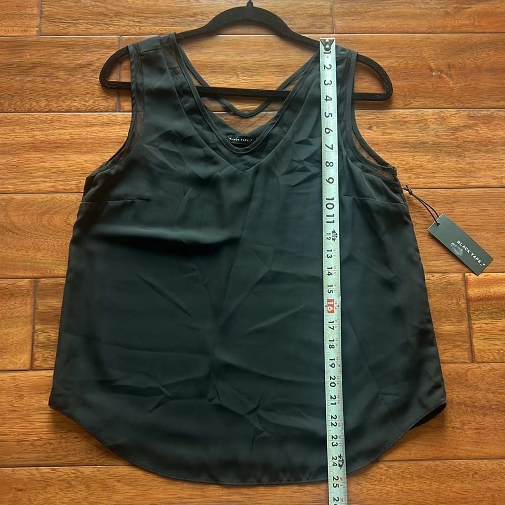 NWT Black Tape Size Small Black/Noir Tank top - Picture 8 of 8
